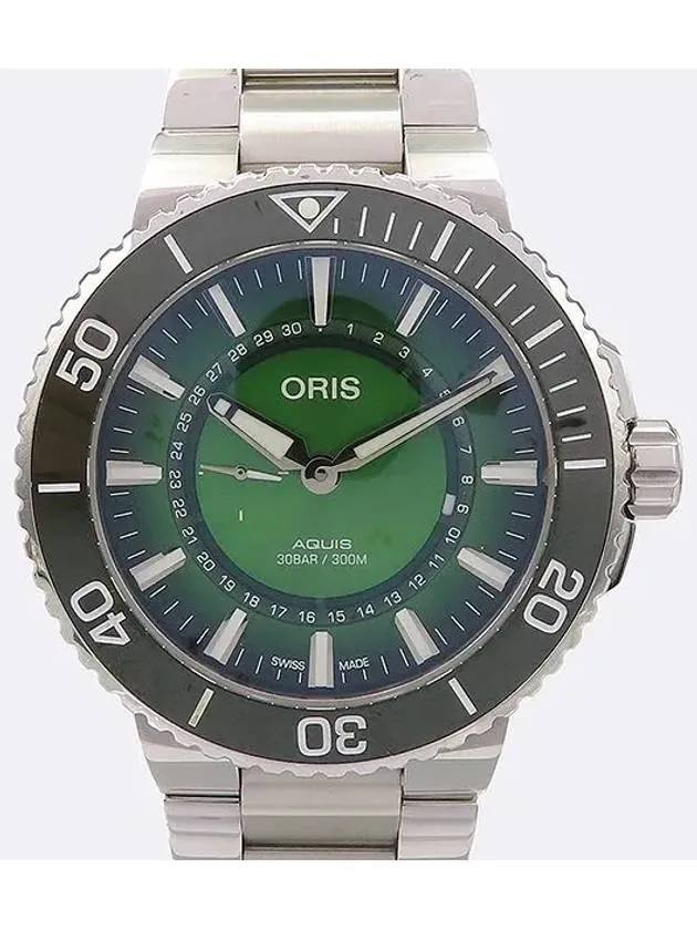 01 743 7734 4187 Green Dial Steel 43 5MM Han Kang Automatic Men s Watch