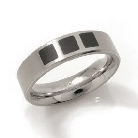 0101-15 Boccia Titanium Ring