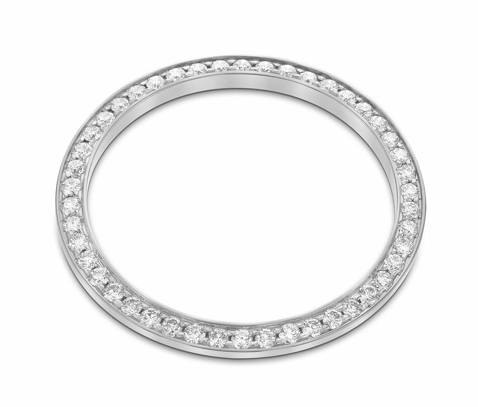 1.50CT PAVE BEAD SET DIAMOND BEZEL 18KW FOR ROLEX FULL SIZE DATEJUST & PRESIDENT
