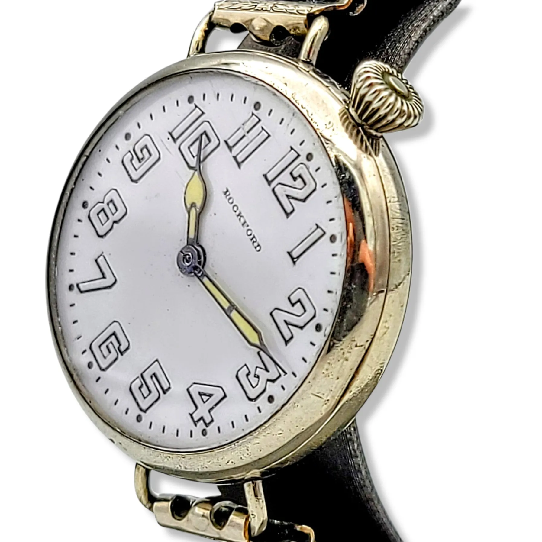 1910 ROCKFORD Trench Watch 15 Jewels Grade 164