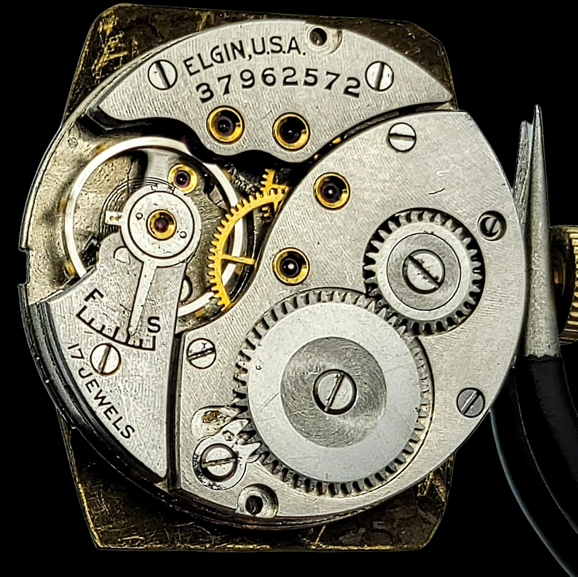 1939 ELGIN Cavalier Watch Ref. 2837 17 Jewels Cal. 524 U.S.A. Made