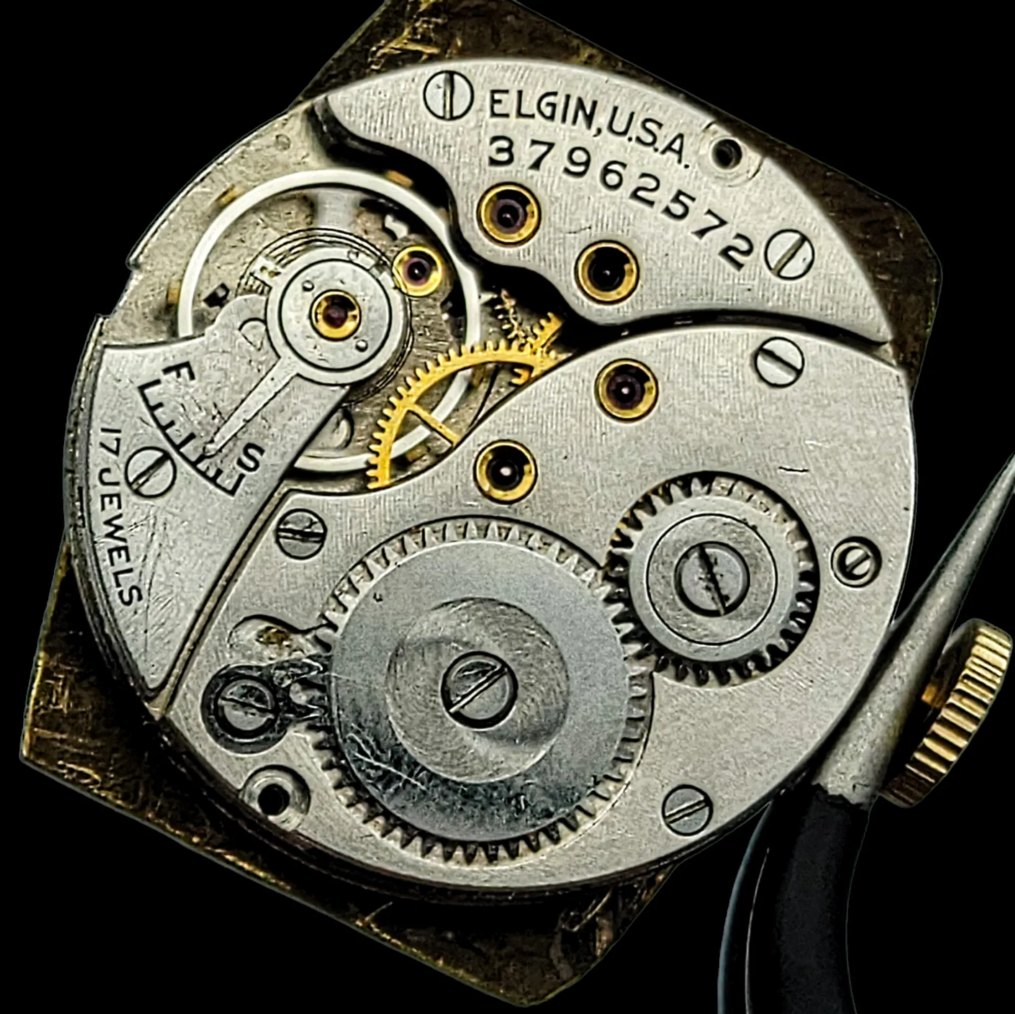 1939 ELGIN Cavalier Watch Ref. 2837 17 Jewels Cal. 524 U.S.A. Made
