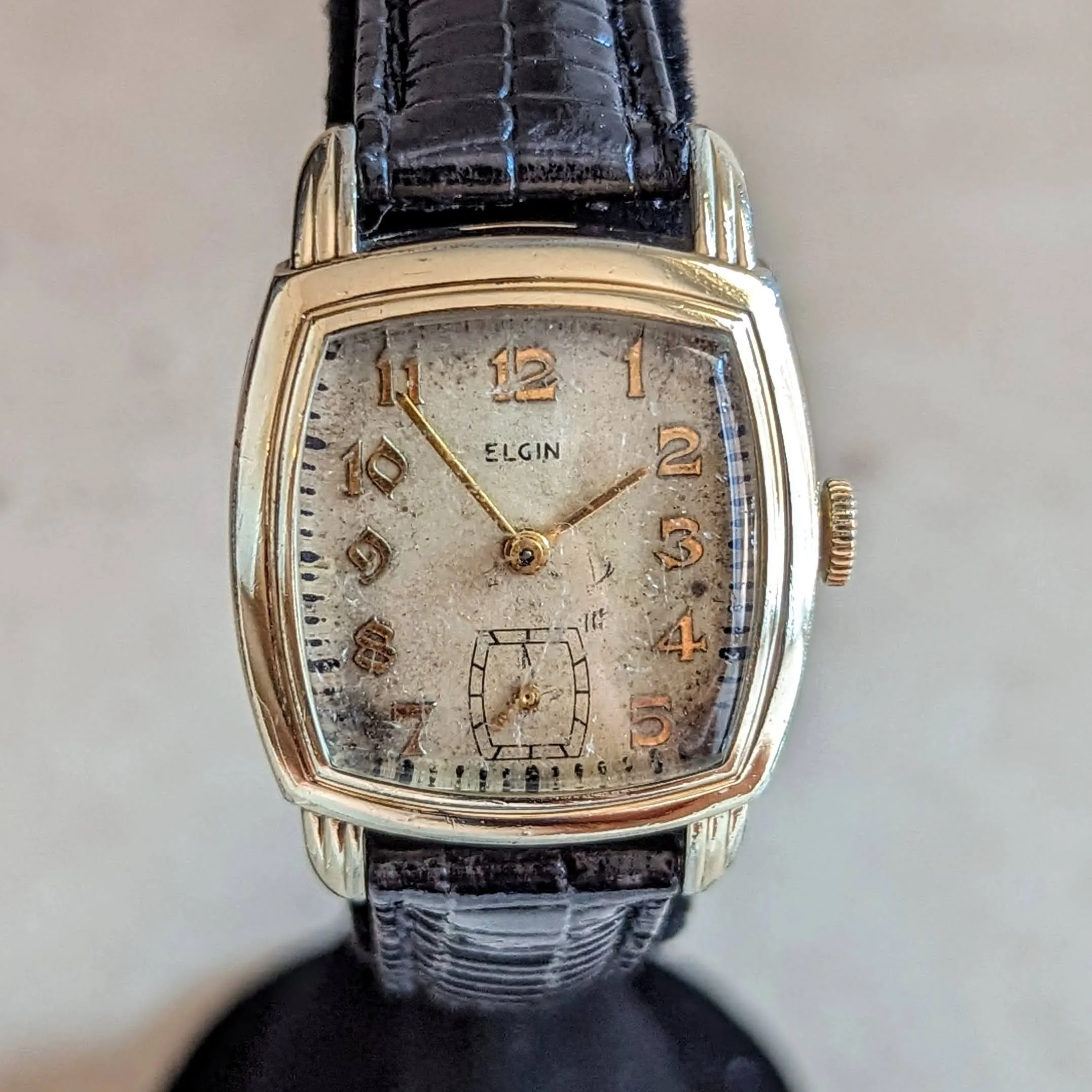 1942 ELGIN Wristwatch Grade 554 15 Jewels U.S.A Made Vintage Watch