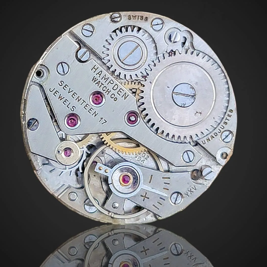 1950's HAMPDEN Watch 17 Jewels Swiss Made