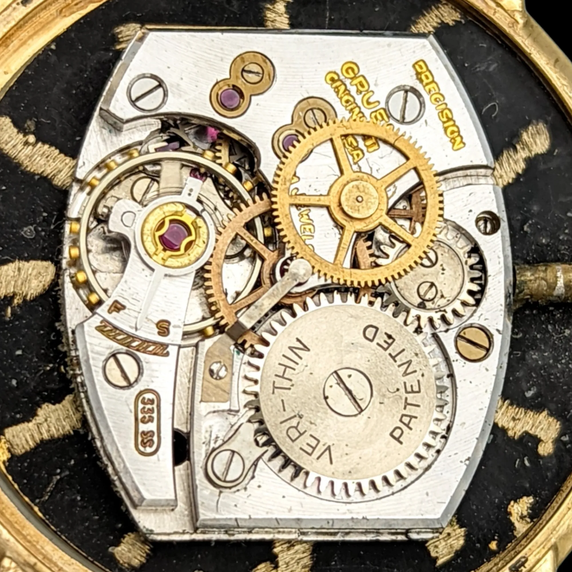 1953 GRUEN 21 Jewels Precision Watch Cal. 335 SS
