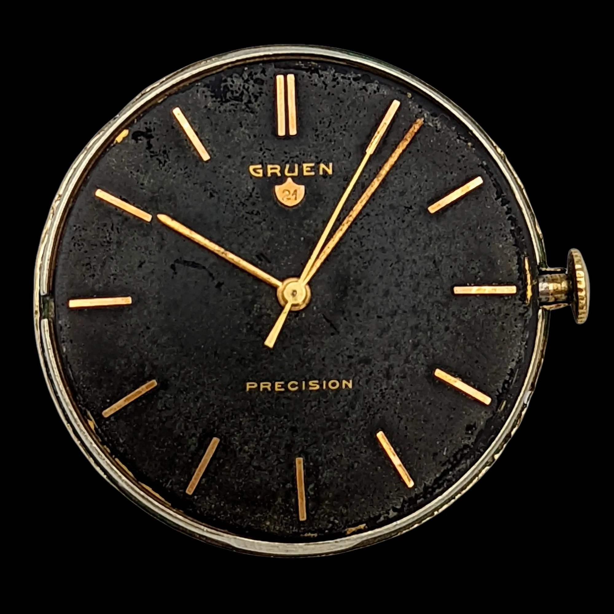 1953 GRUEN 21 Jewels Precision Watch Cal. 335 SS