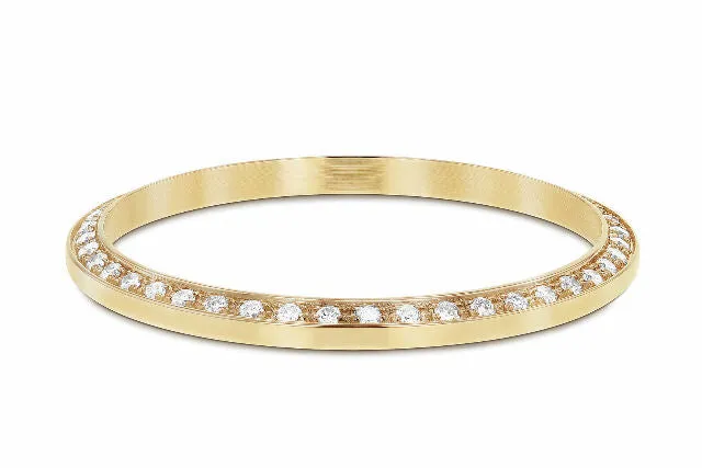 1CT BEAD SET DIAMOND BEZEL 18KY FOR ROLEX DATEJUST, DAY DATE PRES 36MM SUPERIOR