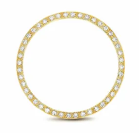 1CT BEAD SET DIAMOND BEZEL 18KY FOR ROLEX DATEJUST, DAY DATE PRES 36MM SUPERIOR