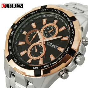 2017 Curren Brand fashion Quartz Watch men full steel Clock Male Wrist watch waterproof Relogio Masculino Casual wristwatch