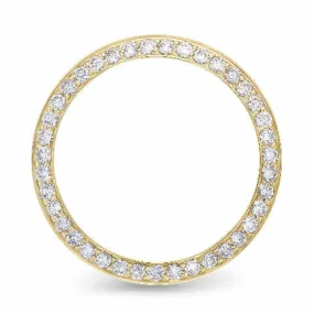 26MM LADIES BEAD SET DIAMOND BEZEL FOR TWO TONE DATEJUST, PRESIDENT WATCH