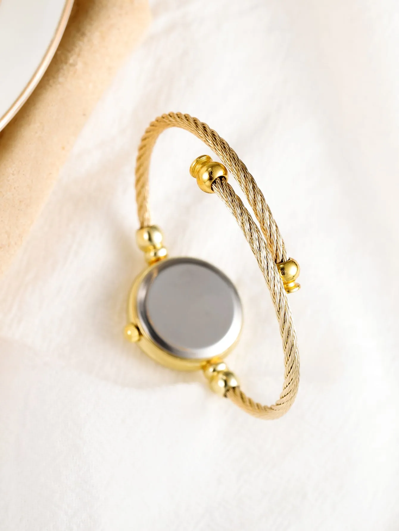 2pcs/set Round Pointer Quartz Watch