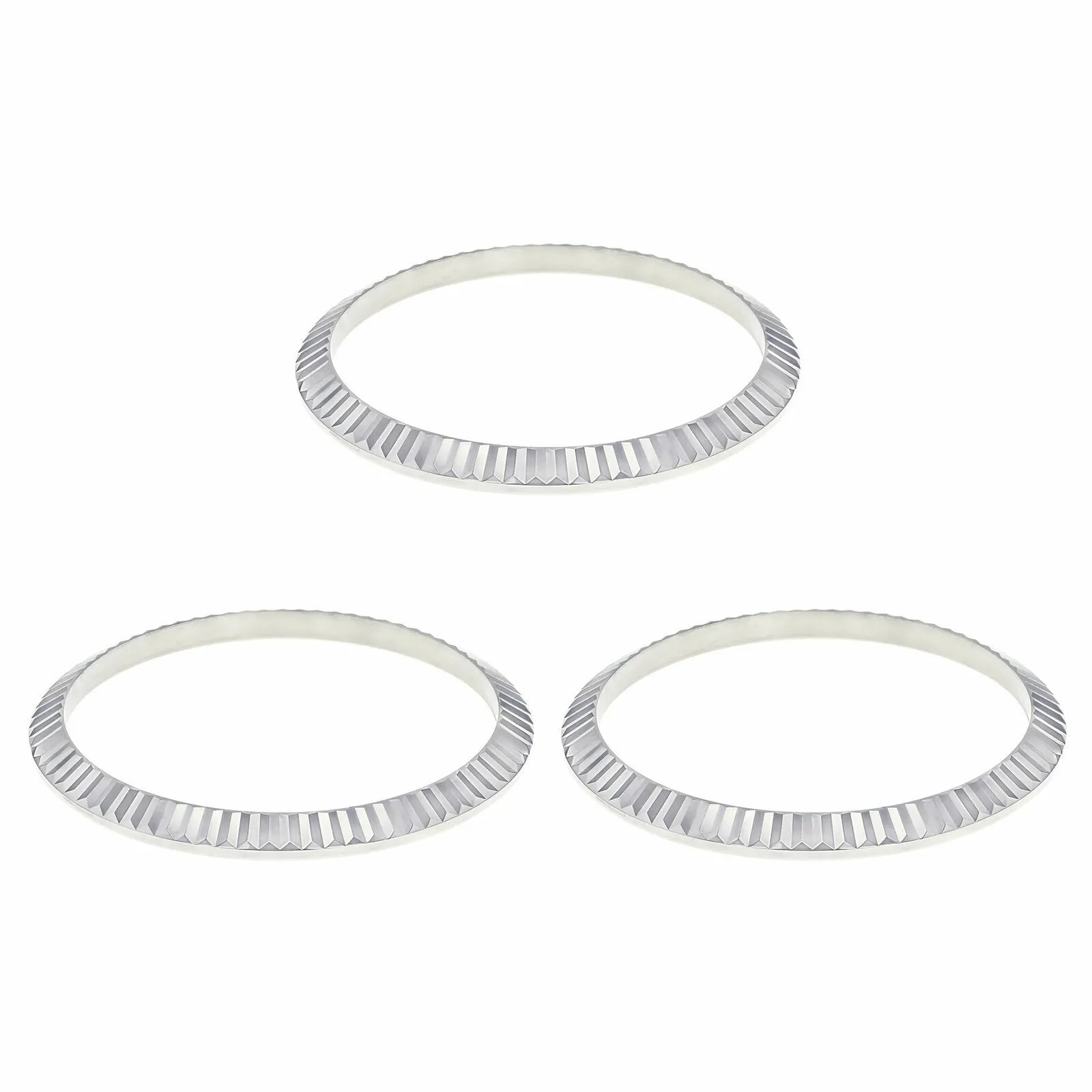 3 FLUTED BEZEL FOR 36MM ROLEX MEN DATEJUST 16013 16014 16200 16233 16234 S/STEEL