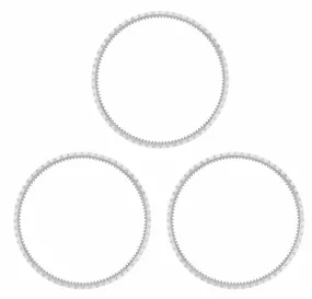 3 PCS STAINLESS STEEL BEZEL RING INSERT FOR SEA DWELLER 16660 16600 WATCH