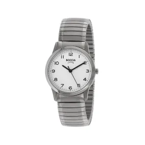 3287-01 - Ladies Titanium Everyday Watch with White Dial
