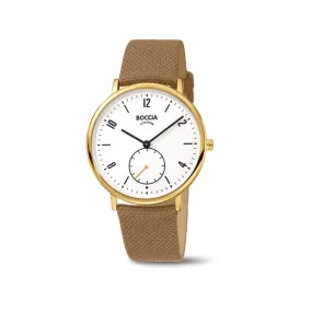 3350-04 - Ladies Titanium Brown Dress Watch