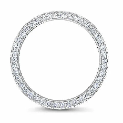 3CT PAVE BEAD SET DIAMOND BEZEL 18KW FOR ROLEX DATEJUST 2 41MM 116300, 116334