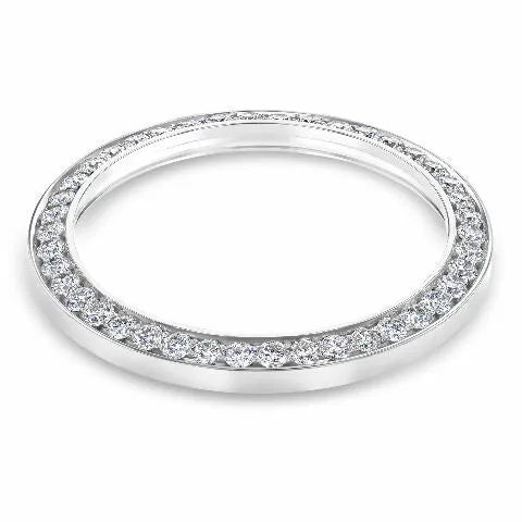 3CT PAVE BEAD SET DIAMOND BEZEL 18KW FOR ROLEX DATEJUST 2 41MM 116300, 116334