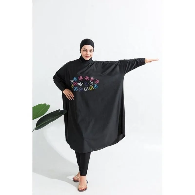 3pcs Muslim Swimwear Hijab Long Sleeves Burkinis