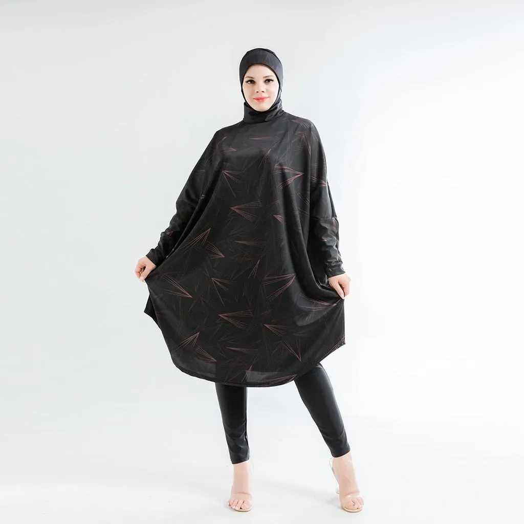 3pcs Muslim Swimwear Hijab Long Sleeves Burkinis