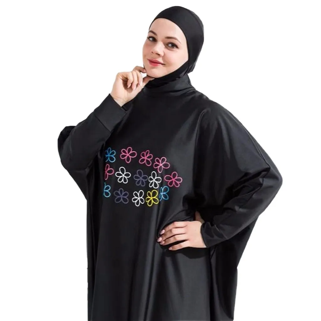 3pcs Muslim Swimwear Hijab Long Sleeves Burkinis