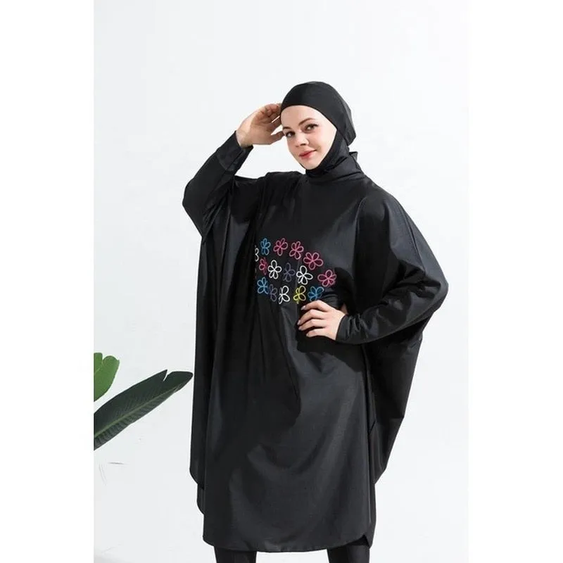 3pcs Muslim Swimwear Hijab Long Sleeves Burkinis