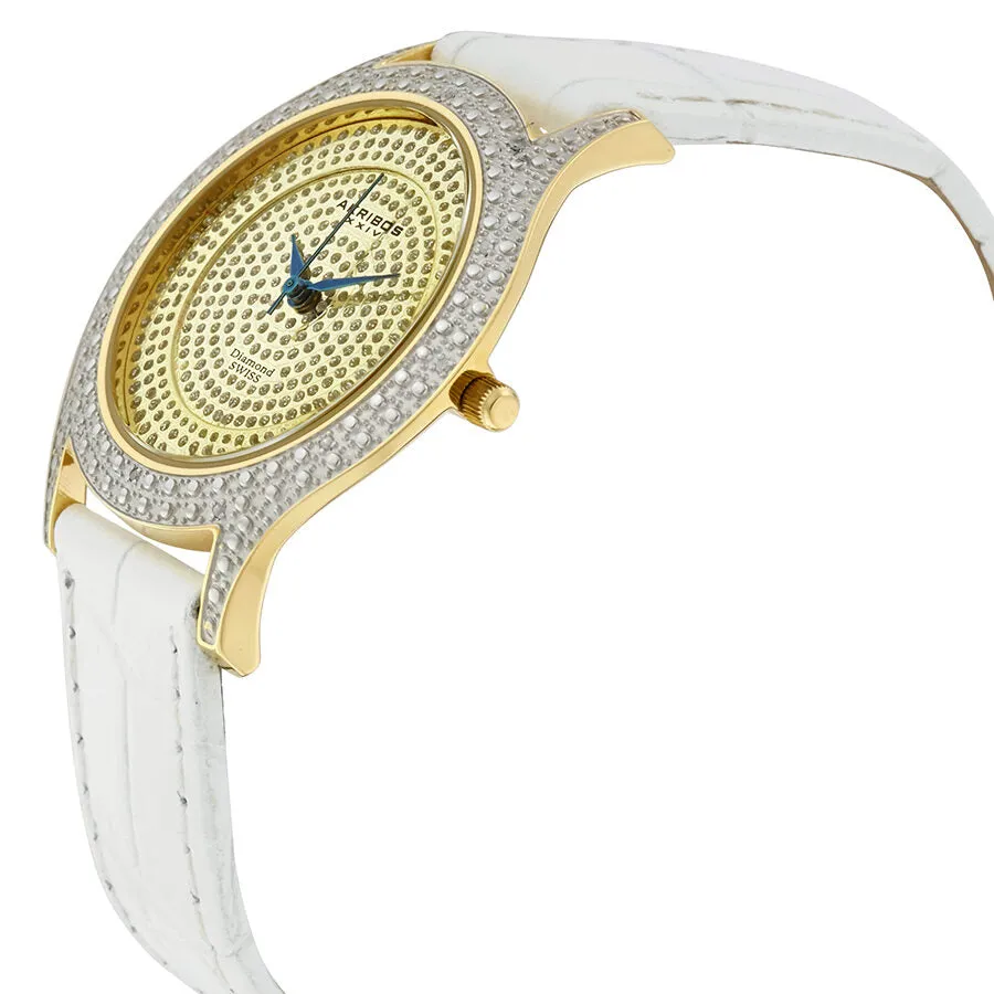 Akribos Xxiv Brillianaire Ladies Watch AK464YG