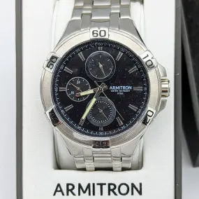ARMITRON Water Resist Wristwatch 3 Sub Dials New in Box with Manual Watch