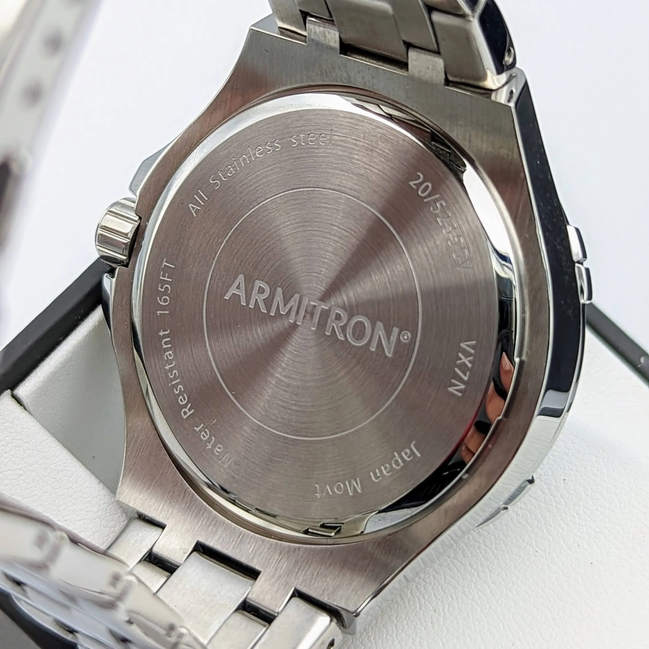 ARMITRON Water Resist Wristwatch 3 Sub Dials New in Box with Manual Watch