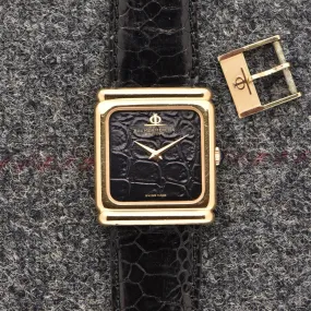 Baume & Mercier Alligator Print Dial - 18k Gold