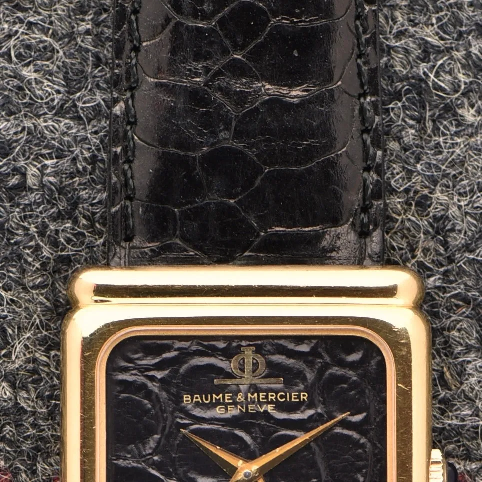 Baume & Mercier Alligator Print Dial - 18k Gold