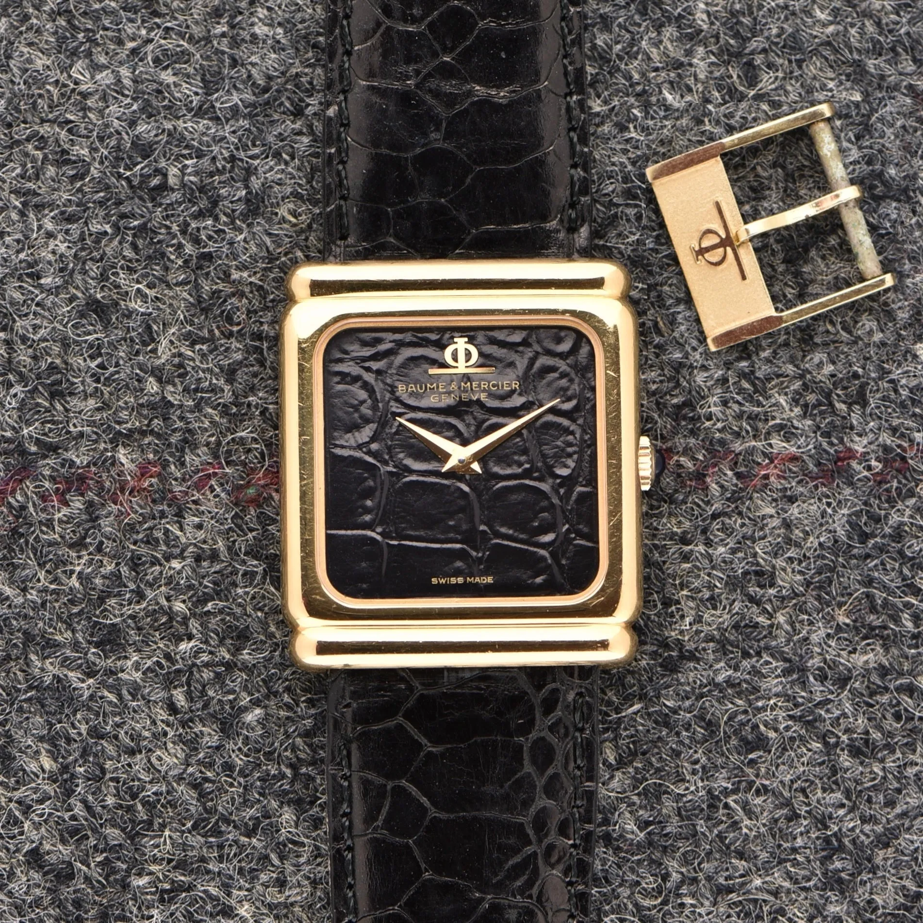 Baume & Mercier Alligator Print Dial - 18k Gold