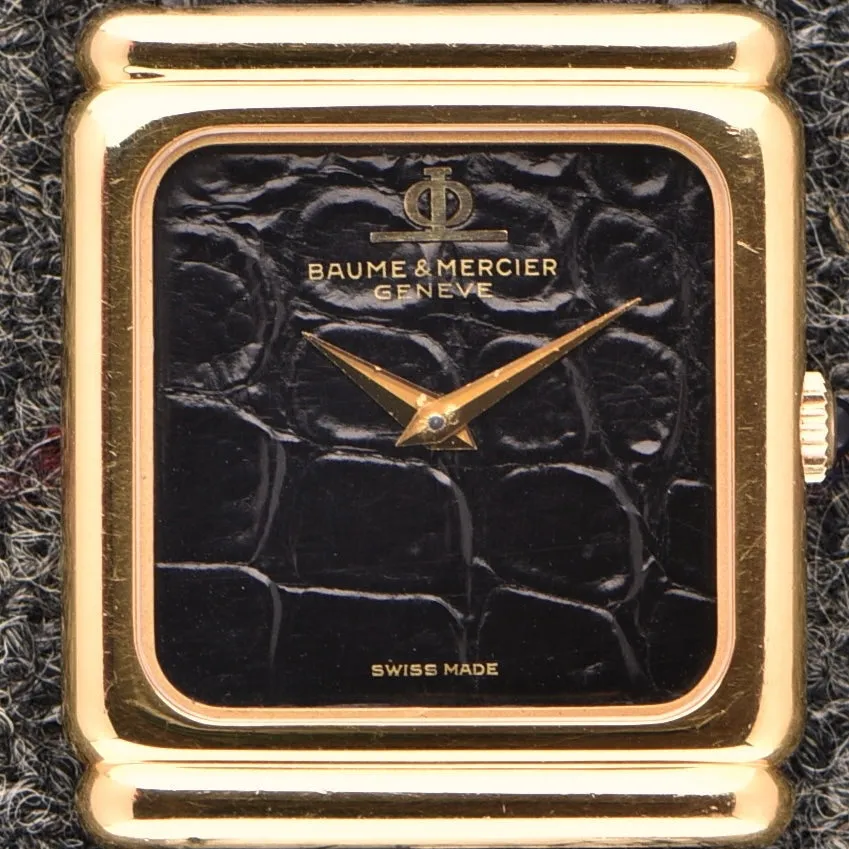 Baume & Mercier Alligator Print Dial - 18k Gold