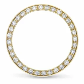 BEAD SET DIAMOND BEZEL FOR ROLEX 6516, 6517, 6519, 6916, 6917, 6919, 6927 18KY