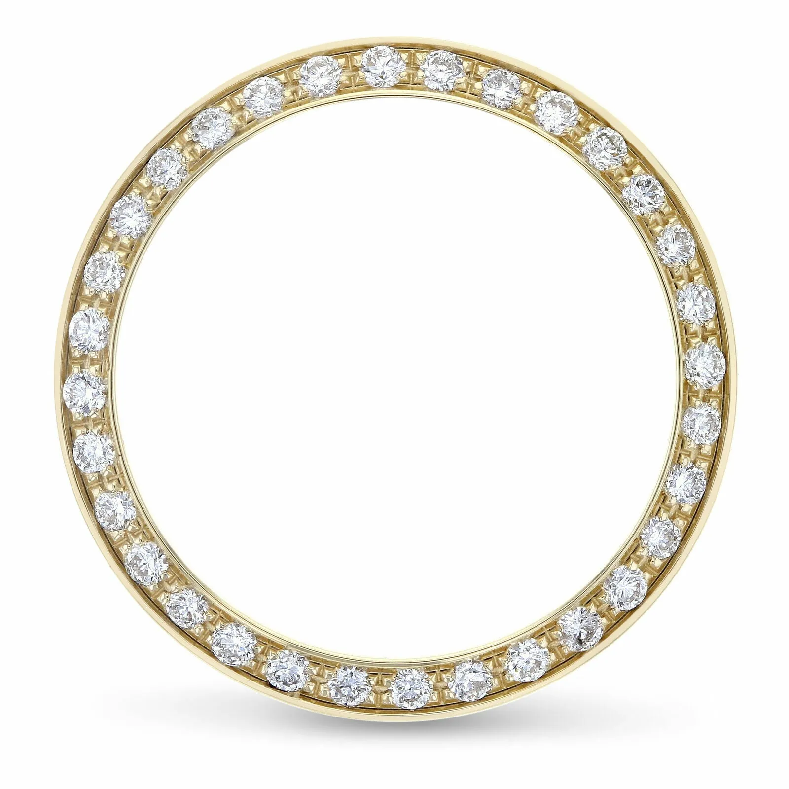 BEAD SET DIAMOND BEZEL FOR ROLEX 6516, 6517, 6519, 6916, 6917, 6919, 6927 18KY