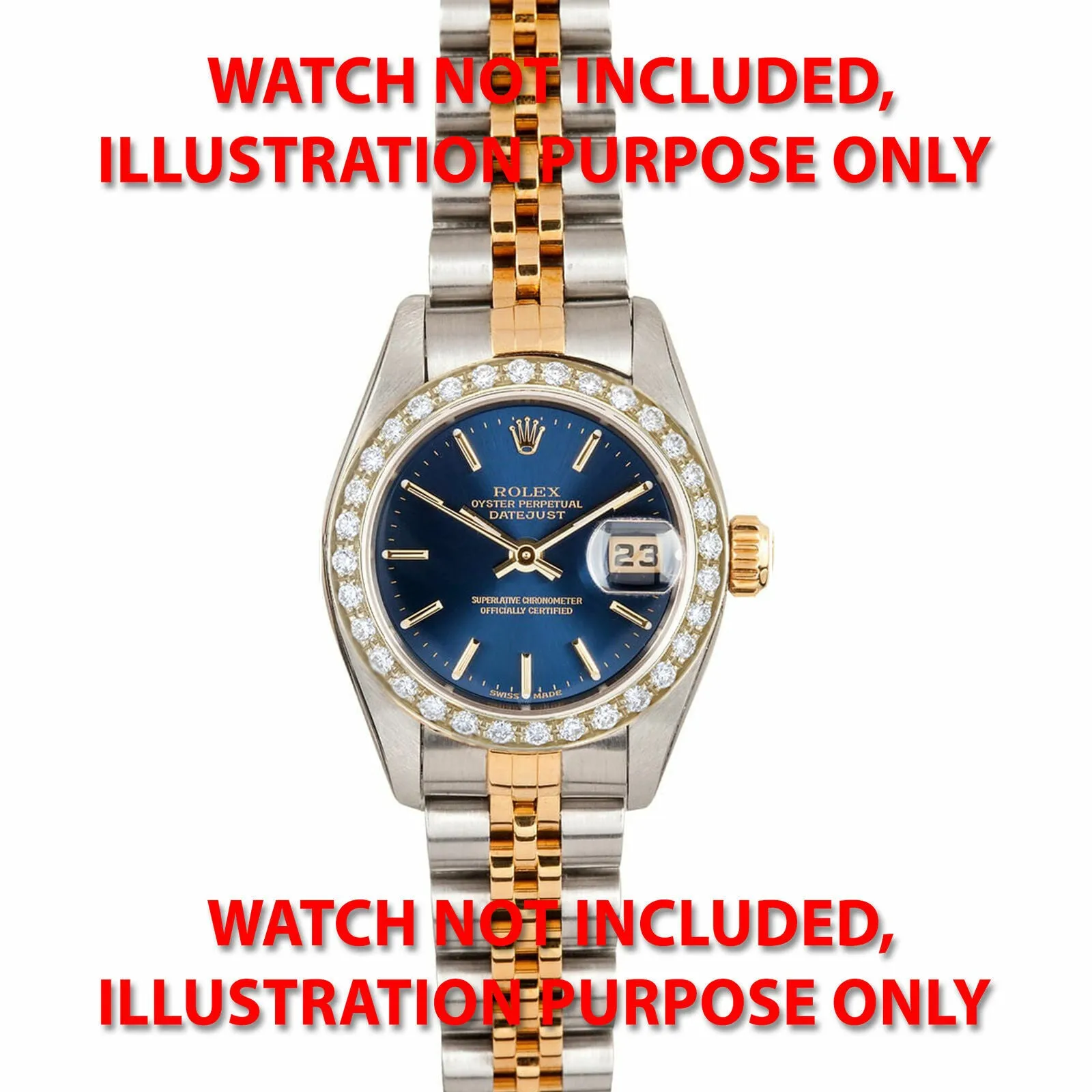 BEAD SET DIAMOND BEZEL FOR ROLEX 6516, 6517, 6519, 6916, 6917, 6919, 6927 18KY