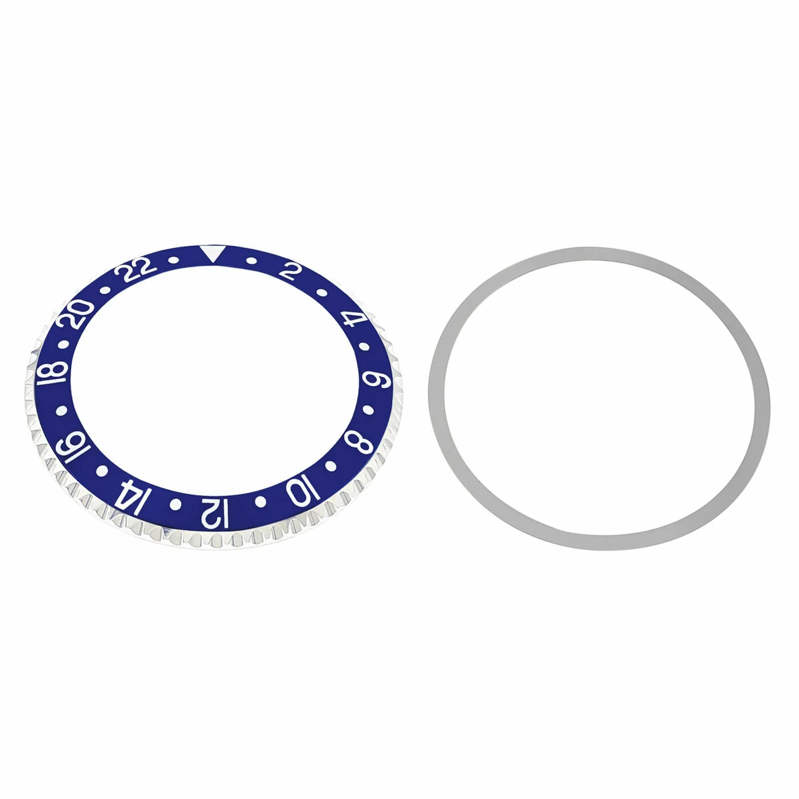 BEZEL & INSERT FOR 40MM ROLEX GMT WATCH 1670 1675  16750 16753 16758 BLUE