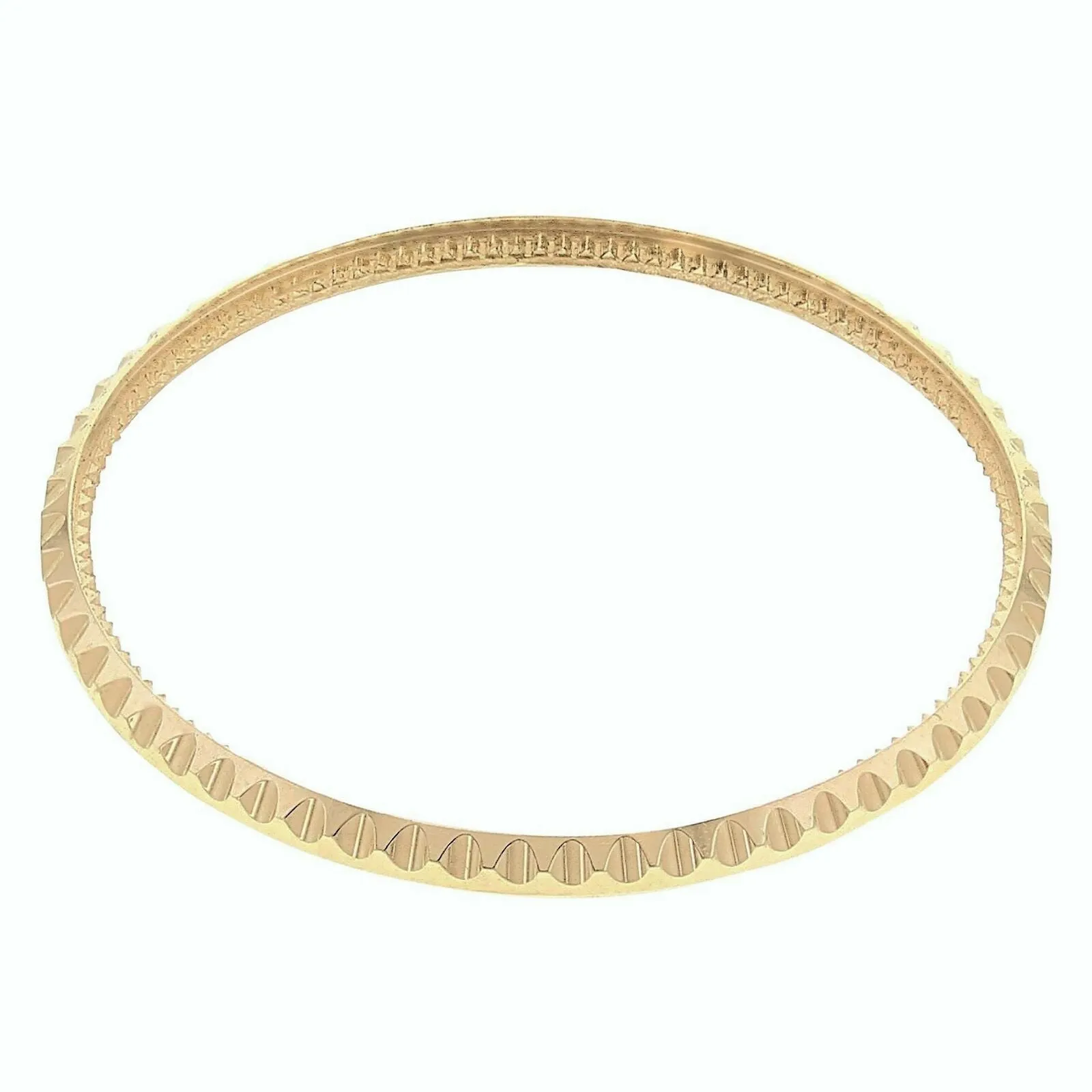 BEZEL & INSERT FOR ROLEX GMT 18KY REAL GOLD 16700 16710 16718 16713 BL/RED PEPSI