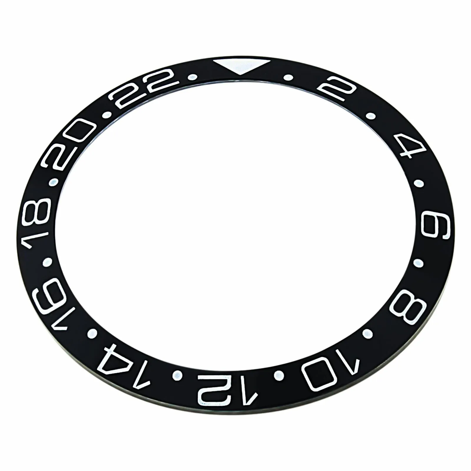 BEZEL INSERT CERAMIC FOR ROLEX GMT SAPAHIRE 16710 16713 16718 16760 BLACK TOP QY