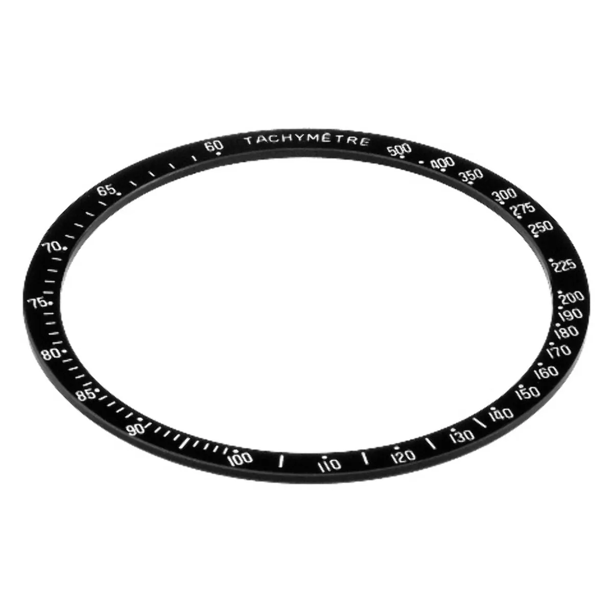 BEZEL INSERT FITS FOR 42MM OMEGA TACHYMETRE CHRONOGRAPH WATCH  #3570.50 BLACK