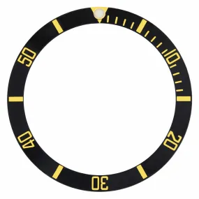 BEZEL INSERT FOR INVICTA 88260B 8929OB PRO DIVER WATCH BLACK GOLD FONTS TOP QLTY