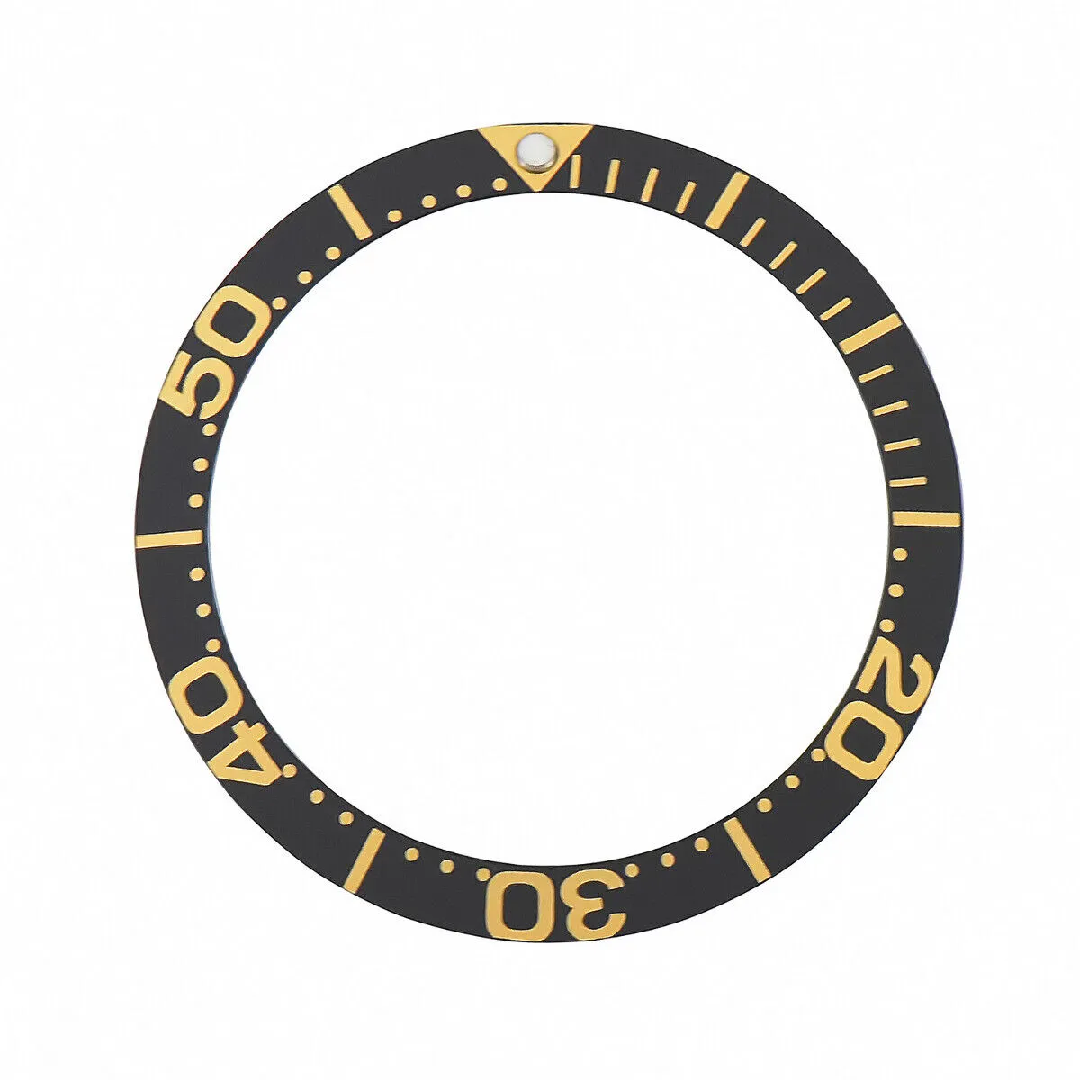BEZEL INSERT FOR INVICTA 8926C 8928OB PRO DIVER BLACK LARGE NUMBER GOLD FONT