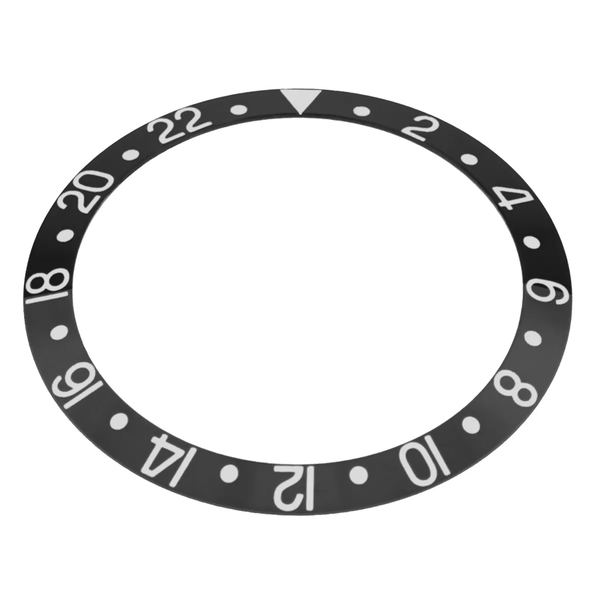 BEZEL INSERT FOR INVICTA WATCH 8926OB GMT PRO DIVER AUTOMATIC BLACK SILVER FONT