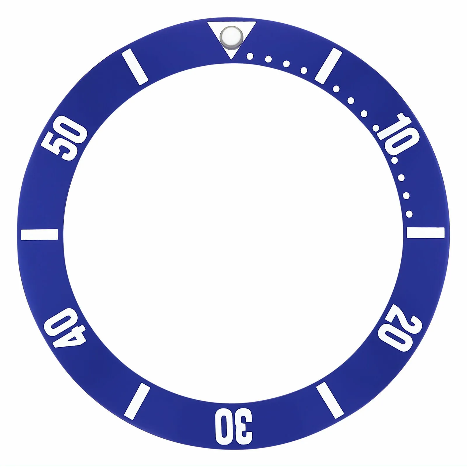 BEZEL INSERT FOR LADY OMEGA SEAMASTER 200M WATCH BLUE SILVER