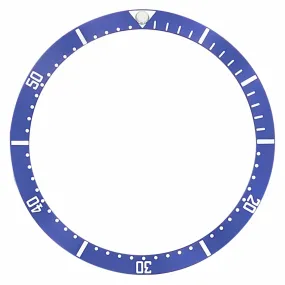 BEZEL INSERT FOR MENS OMEGA SEAMASTER QUARTZ WATCH 36MM X 30MM BLUE
