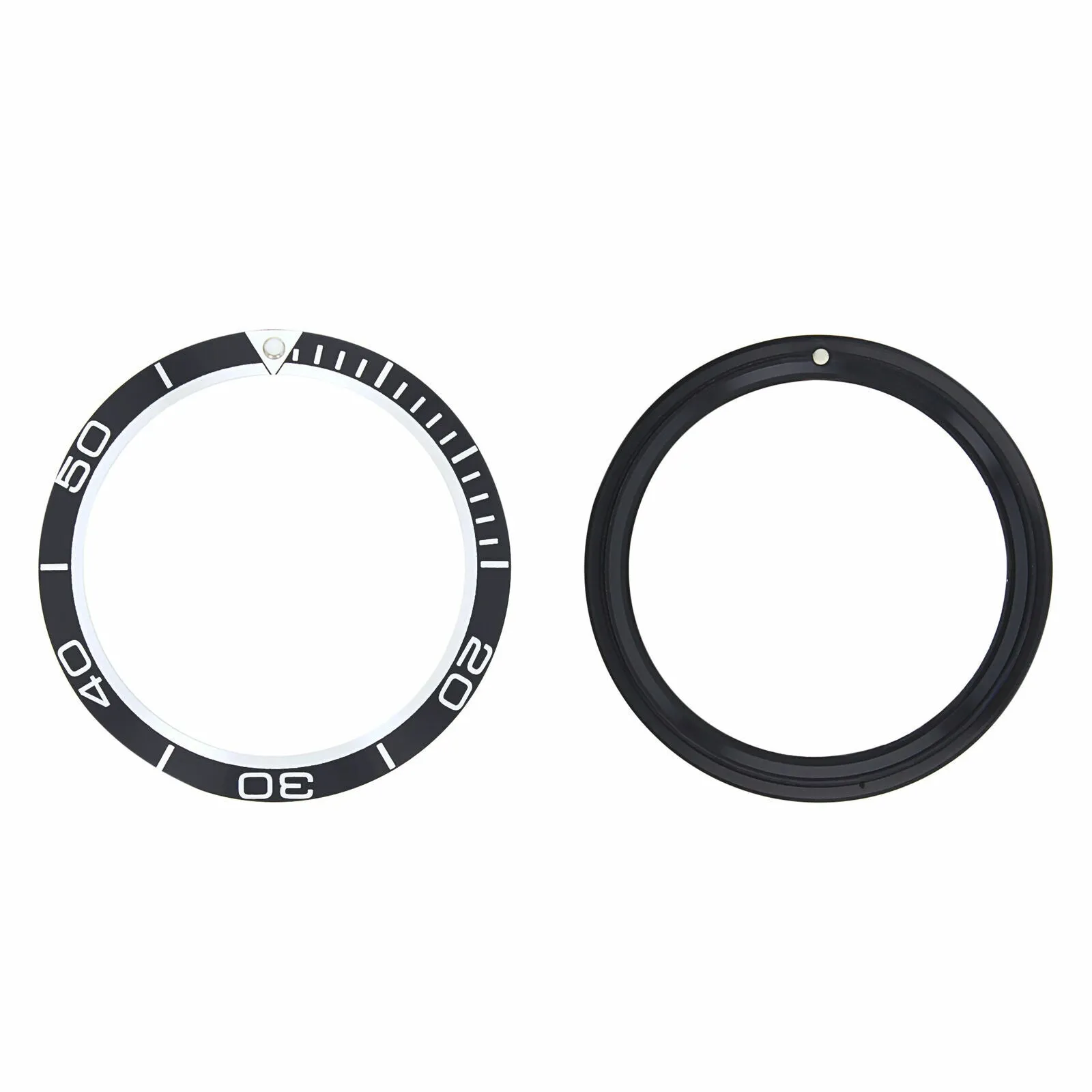 BEZEL INSERT FOR OMEGA SEAMASTER 600 PLANET OCEAN  2201.50 AUTOMATIC WATCH BLACK
