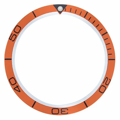 BEZEL INSERT FOR OMEGA SEAMASTER CHRONO PLANET OCEAN 232.30.46.51.01.002 ORANGE