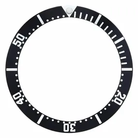 BEZEL INSERT FOR OMEGA SEAMASTER CHRONOMETER GMT 2535.80 AUTOMATIC BLACK