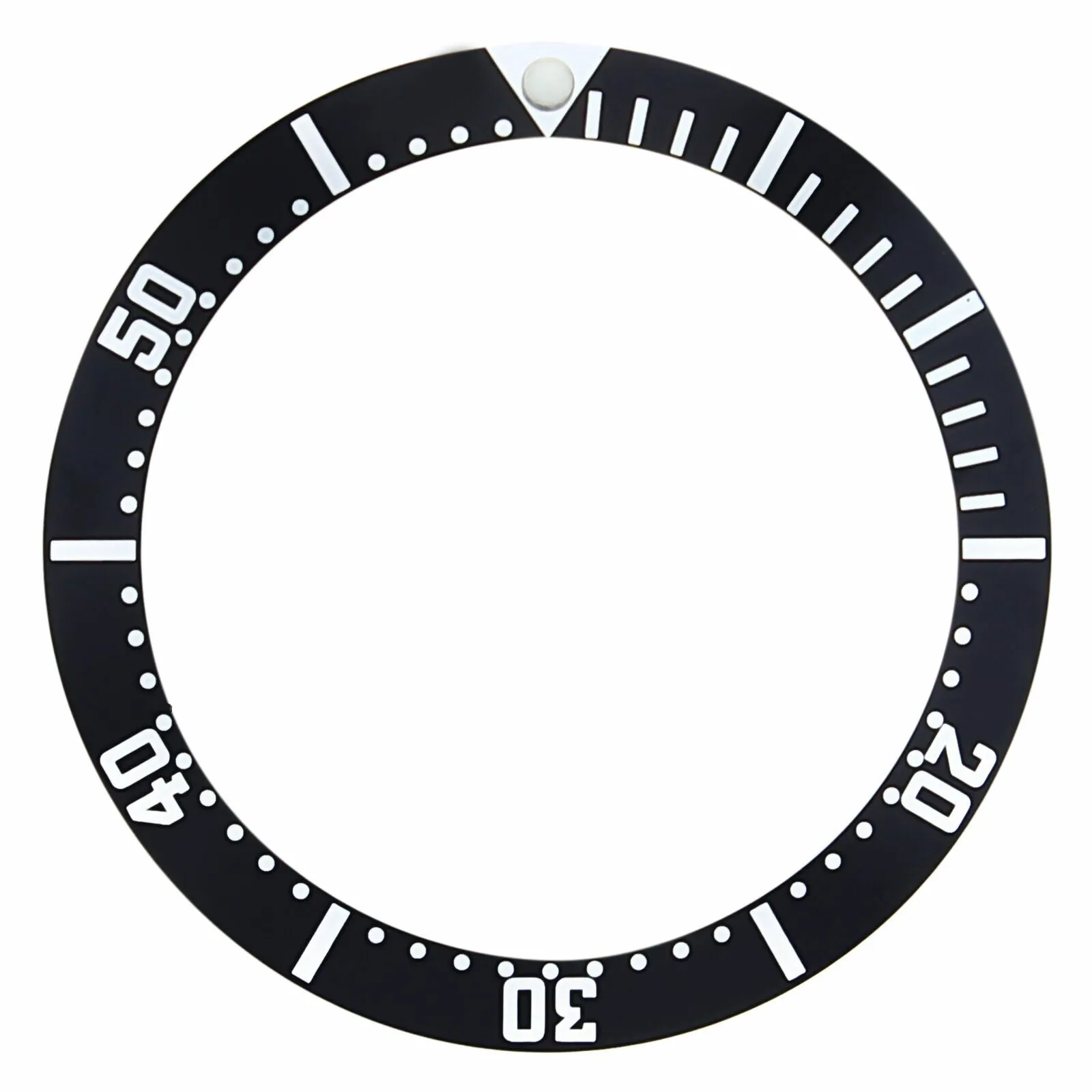 BEZEL INSERT FOR OMEGA SEAMASTER CHRONOMETER GMT 2535.80 AUTOMATIC BLACK