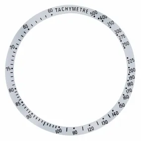 BEZEL INSERT FOR OMEGA SPEEDMASTER TACHYMETRE 3220.50 3520.50 WATCH SILVER
