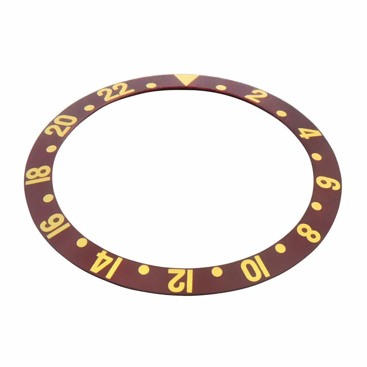 BEZEL INSERT FOR ROLEX GMT FAT FONT FOR 16700, 16713, 16760, 16718 GMT II BROWN